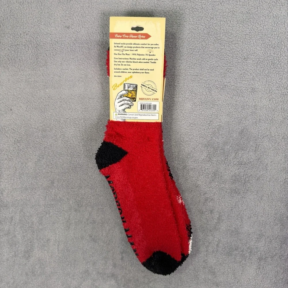 Modern Man by Aromasoles Bourbon & Shea Butter Infused Non-Skid‎ 2 Pair Of Socks